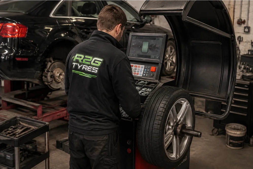 Audi A4 Computer Wheel Balancing Nottingham, United Kingdom