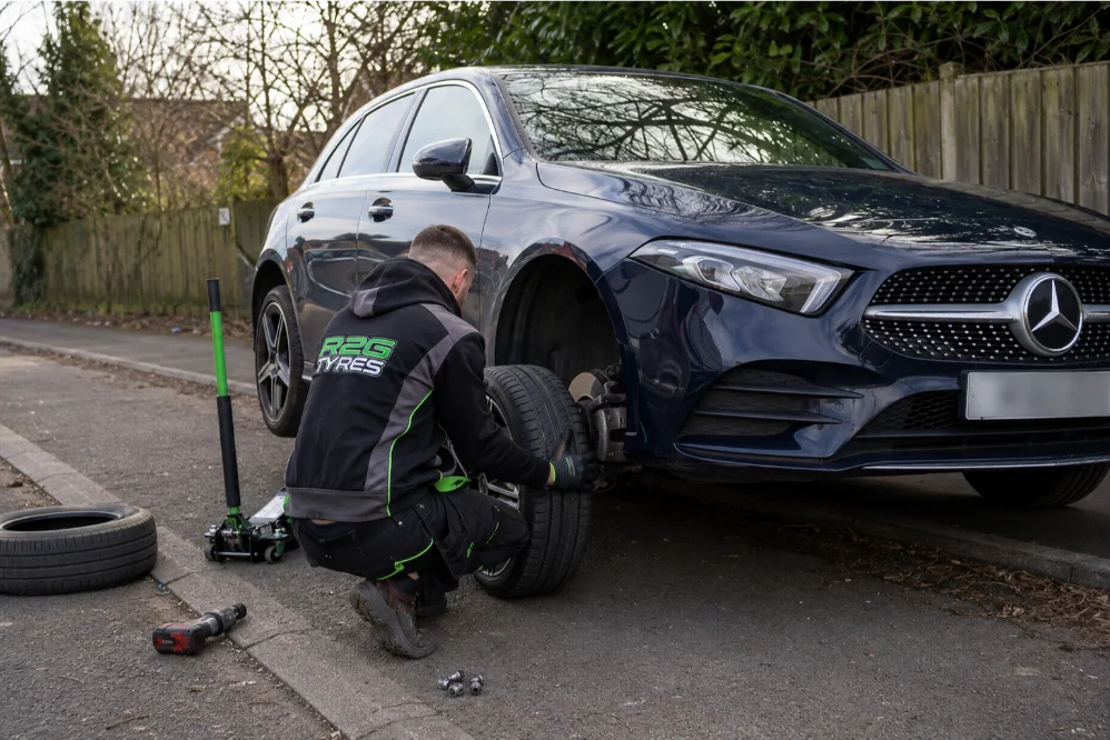 Emergency Tyre Replacement Mercedes Benz A-Class
