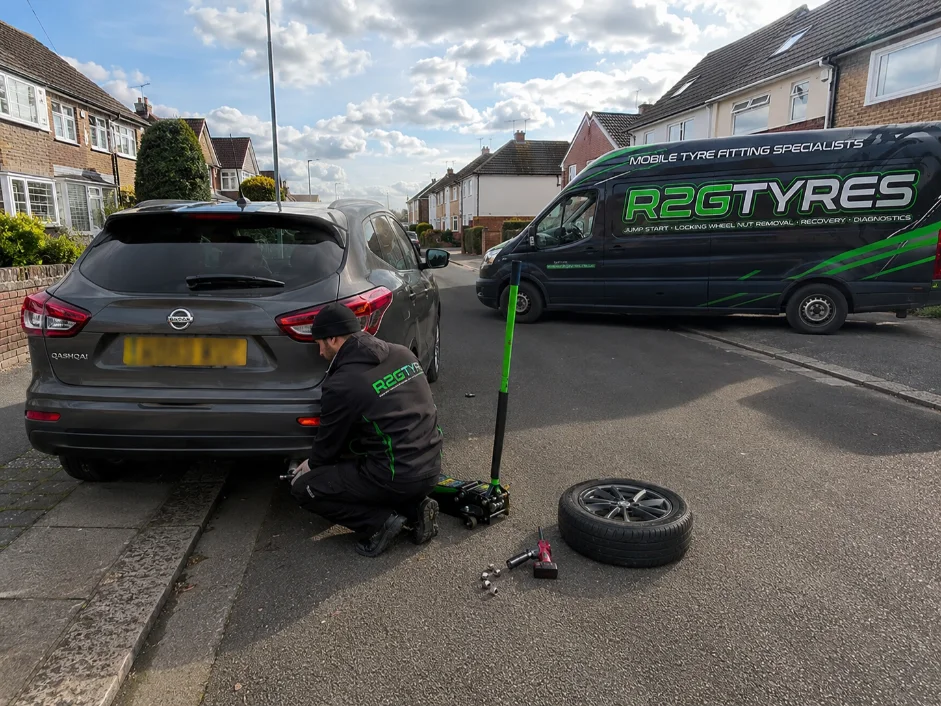 Emergency Tyre Replacement Nissan Qashqai