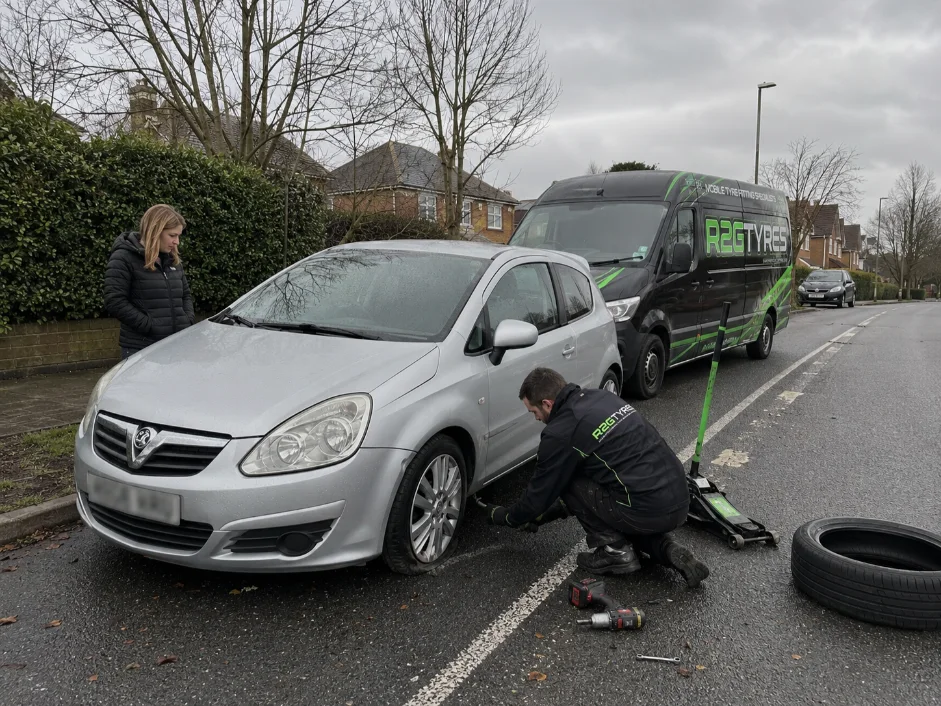 Emergency Tyre Replacement Vauxhall Corsa