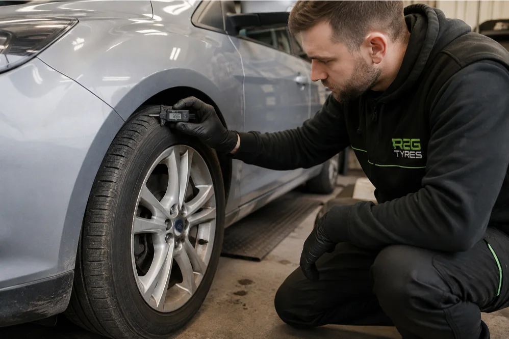 Ford Focus Checked Part Worn tyres Inspection