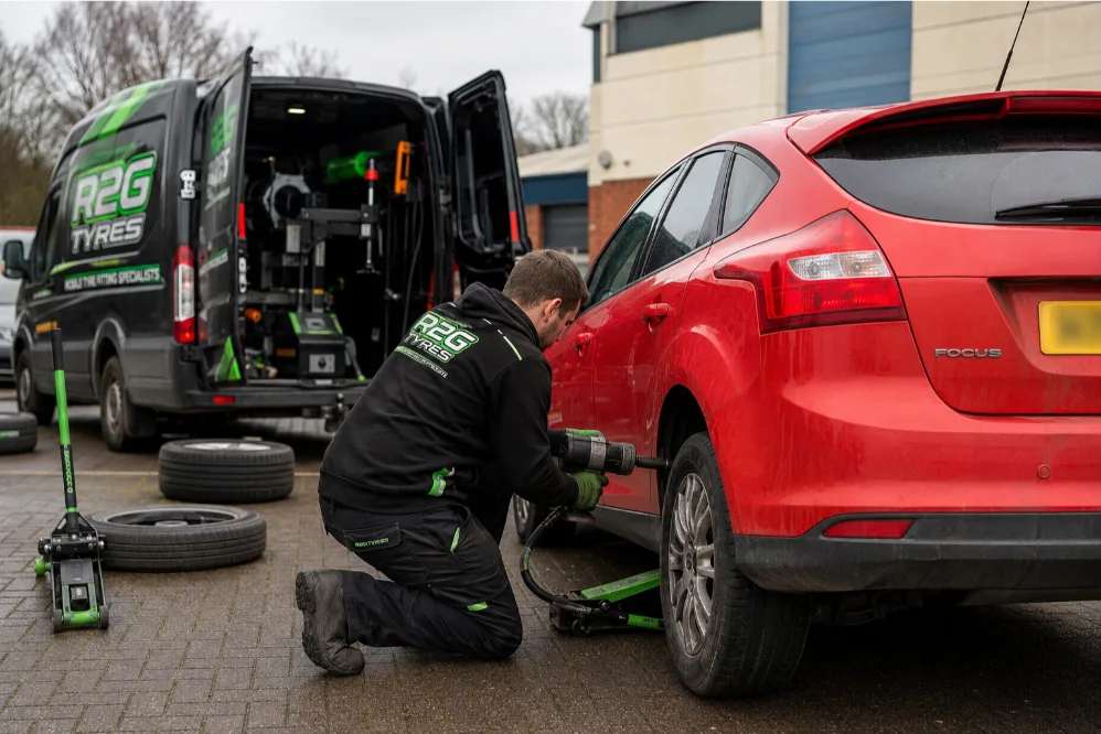 Ford Focus Mobile Tyre Fitting service