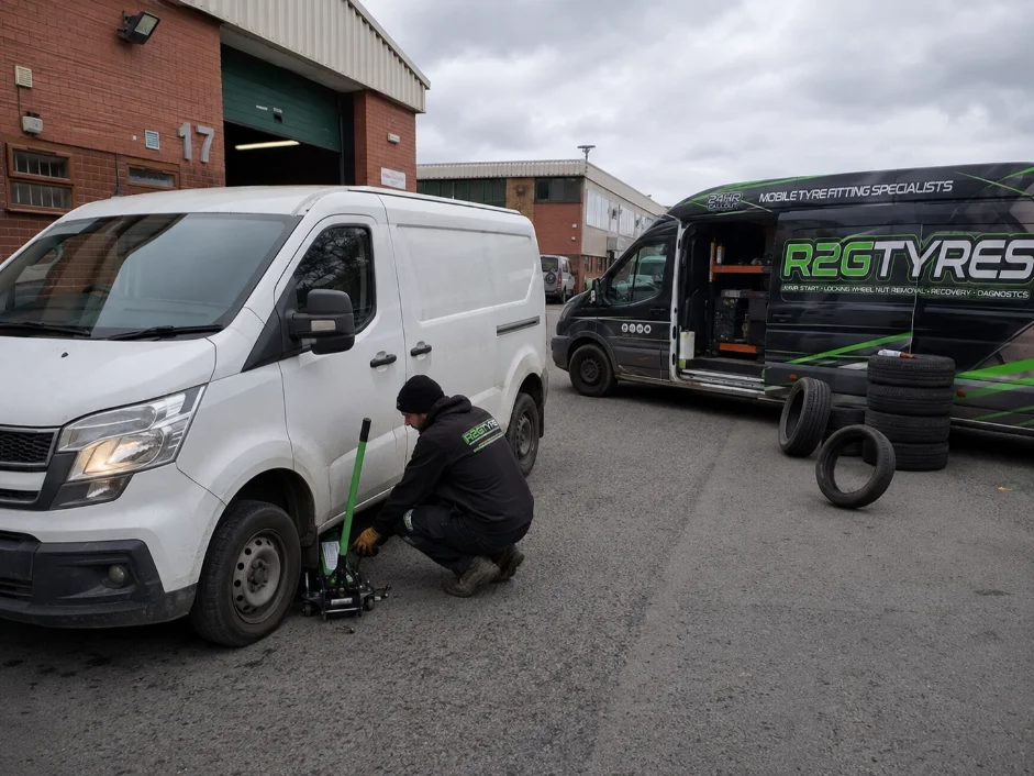 Ford Transit Commercial Van Tyre Fitting in Nottingham