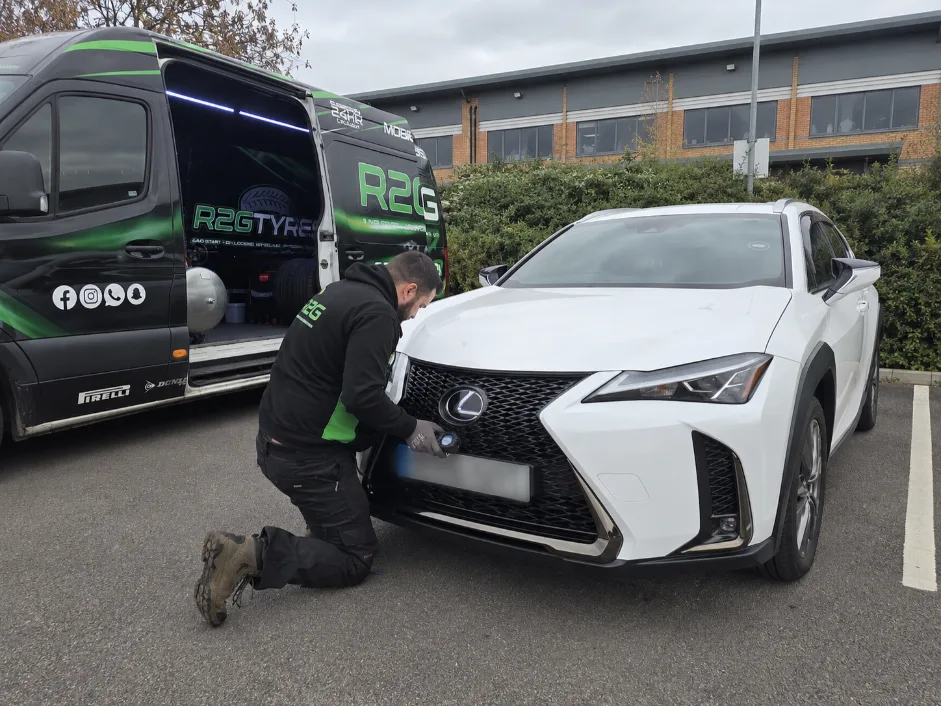 Lexus UX TPMS Warning Sensor Check Nottingham