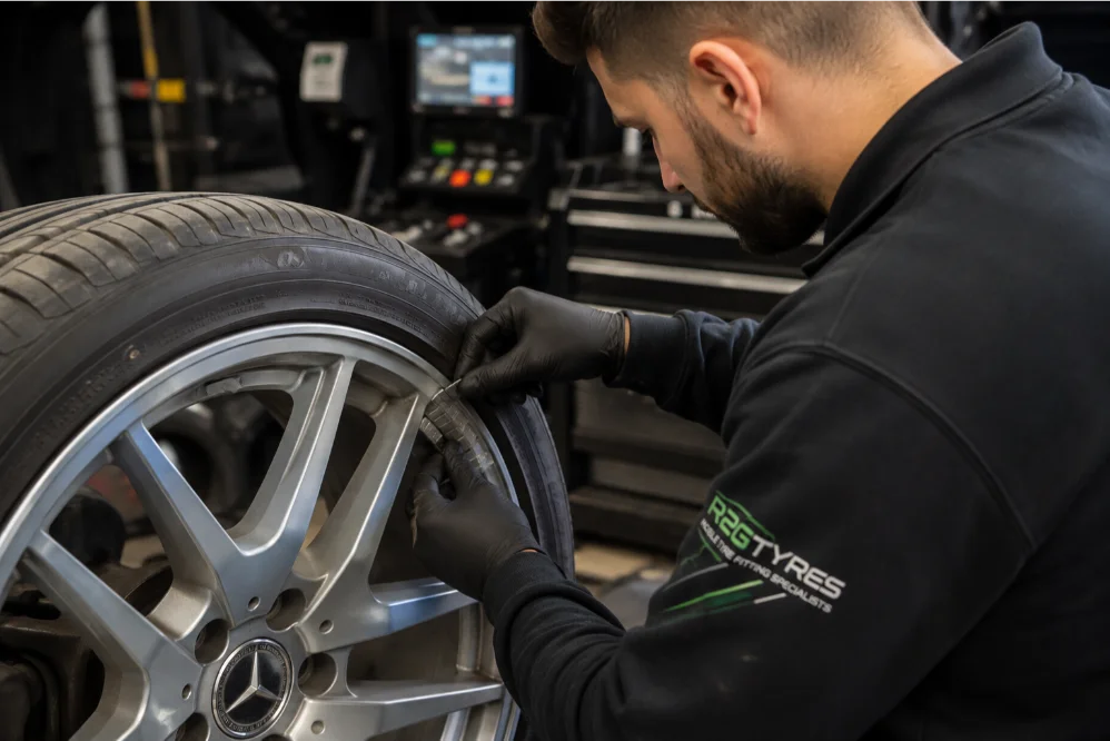 Mercedes A-class Wheel Balancing Weight Adjustment