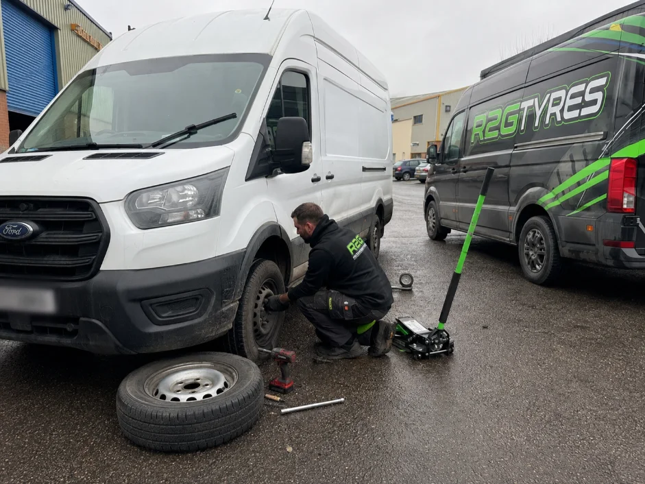 Mobile Tyre Fitting Ford Transit Van