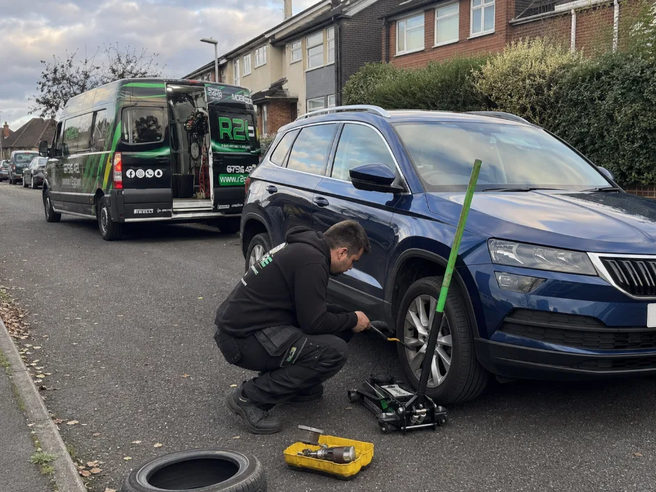 Skoda Karoq TPMS Sensor Service Nottingham Mobile Tyres
