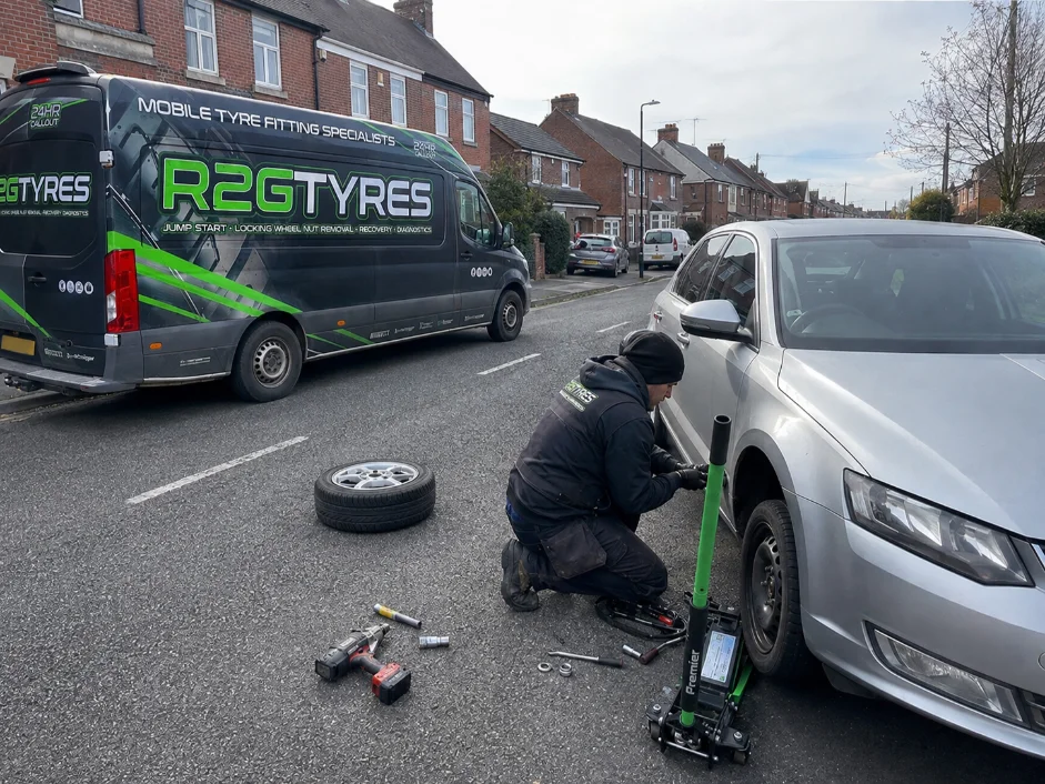 Skoda Octavia Mobile Puncture Repair Nottingham UK