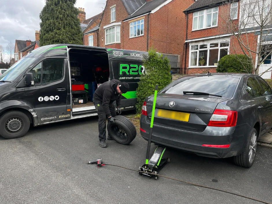 Skoda Octavia Mobile Tyre Service Nottinghamshire