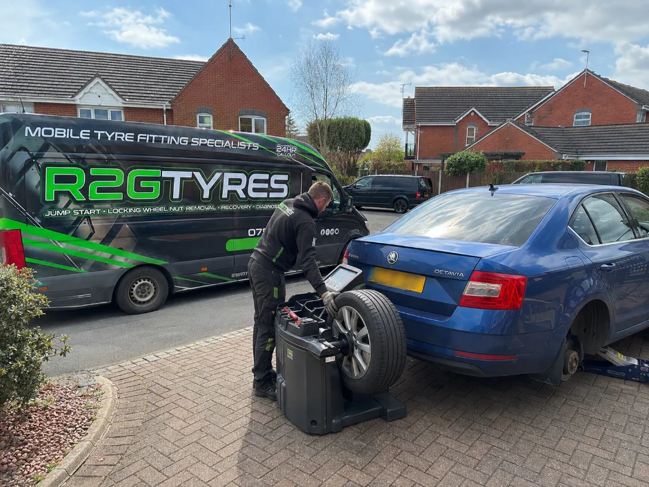 Skoda Octavia Mobile Wheel Balancing Nottingham