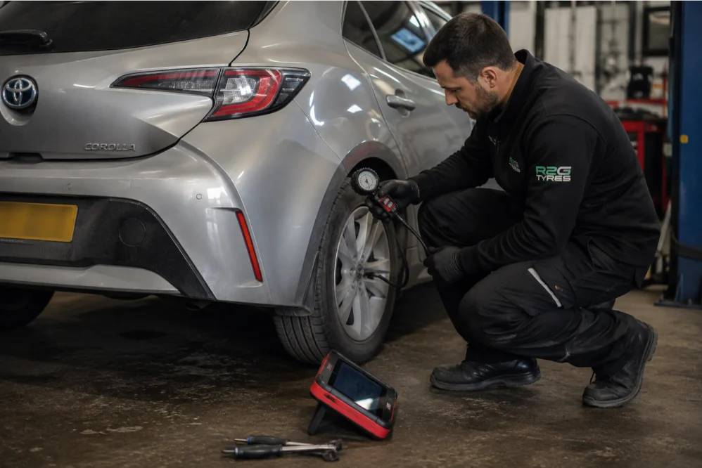 Toyota Corolla TPMS Pressure System Check