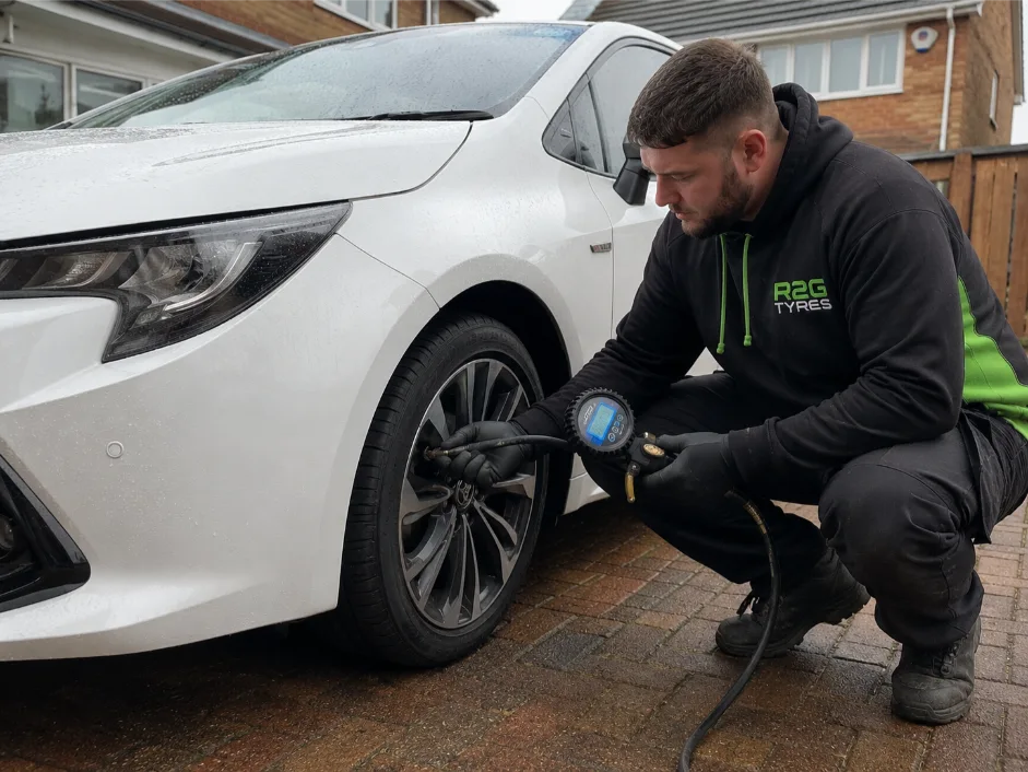 Toyota Corolla Tyre Pressure Check