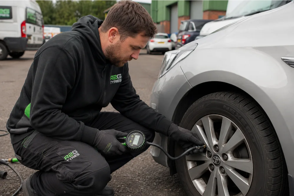 Toyota Corolla Tyre Pressure Safety Check
